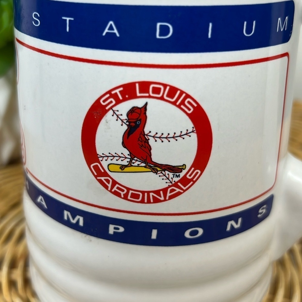 Budweiser 1982 Baseball World Series Champion Beer Mug Cardinals Collectible - Picture 5 of 11